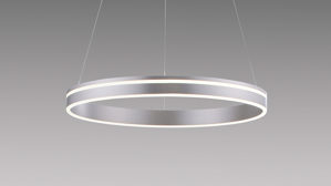 Pendelleuchte Paul neuhaus aus Metall in Metallfarben Paul Neuhaus Q®-VITO - Hängelampe Edelstahl – Durchmesser ca. 59 cm