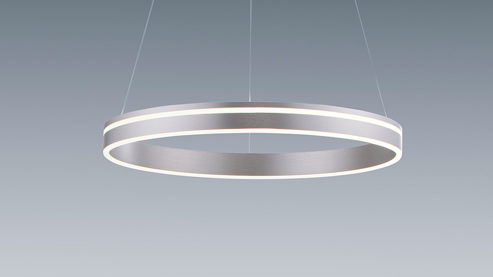 Pendelleuchte Paul neuhaus aus Metall in Metallfarben Paul Neuhaus Q®-VITO - Hängelampe Edelstahl – Durchmesser ca. 59 cm