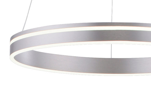 Pendelleuchte Paul neuhaus aus Metall in Metallfarben Paul Neuhaus Q®-VITO - Hängelampe Edelstahl – Durchmesser ca. 59 cm