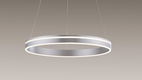 Pendelleuchte Paul neuhaus aus Metall in Metallfarben Paul Neuhaus Q®-VITO - Hängelampe Edelstahl – Durchmesser ca. 59 cm