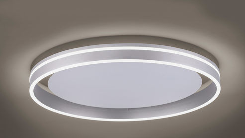 Deckenleuchte Paul neuhaus aus Metall in Metallfarben Paul Neuhaus Q®-VITO - Deckenlampe Edelstahl – Durchmesser ca. 59 cm