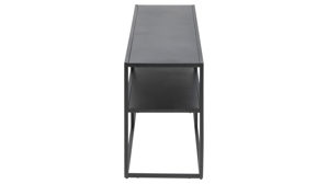 Regal Actona group aus Metall in Schwarz Metallmöbel Newton - Regal schwarzer Stahl - Länge ca. 120 cm