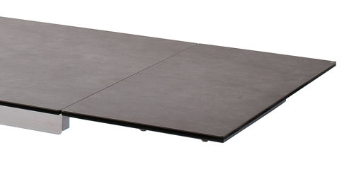 Auszugtisch Mca furniture aus Keramik in Anthrazit Auszugtisch Nagano Anthrazit & Edelstahl – ca. 160 - 240 x 90 cm