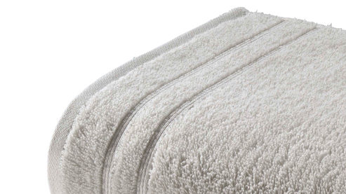 Handtuch Vossen aus Naturfaser in Grau VOSSEN® Four Seasons - Handtuch perlgraue Baumwolle ca. 50 x 100 cm