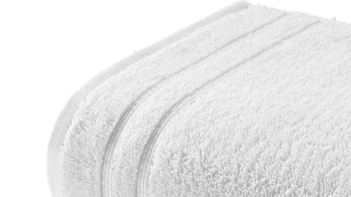 Duschhandtuch Vossen aus Naturfaser in Weiß VOSSEN® Four Seasons - Duschtuch weiße Baumwolle ca. 67 x 140 cm