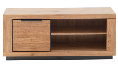 Lowboard Mca direkt aus Holz in Holzfarben Wohnprogramm Greno - TV-Lowboard Wildeiche - eine Tür, zwei Fächer, Breite ca. 123 cm