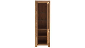 Wohnwand Mca direkt aus Holz in Holzfarben Wohnprogramm Silias - Wohnwand Wildeiche - vierteilig , Breite ca. 344 cm