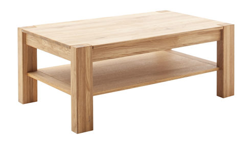 Couchtisch Mca direkt aus Holz in Holzfarben Wohnprogramm Silias - Couchtisch Wildeiche - ca. 155 x 46 cm