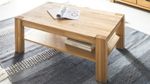 Couchtisch Mca direkt aus Holz in Holzfarben Wohnprogramm Silias - Couchtisch Wildeiche - ca. 155 x 46 cm