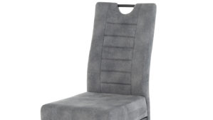 Schwingstuhl Pro.com aus Stoff in Grau Schwingstuhl Jan grauer Microfaserbezug 411.19 & Schwarz - ca. 44 x 99 cm