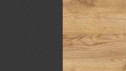 Sideboard Germania aus Holz in Dunkelgrau Wohnprogramm California - Sideboard Graphit & Navarra Eiche - ca. 192 x 98 cm