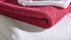 Duschhandtuch Interliving aus Naturfaser in Pink Interliving Handtuch Serie 9108 - Duschtuch pinkfarbene Baumwolle  - ca. 100 x 150 cm