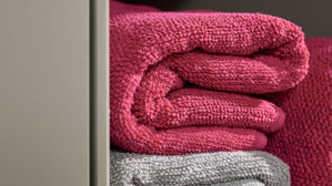 Duschhandtuch Interliving aus Naturfaser in Pink Interliving Handtuch Serie 9108 - Duschtuch pinkfarbene Baumwolle  - ca. 100 x 150 cm