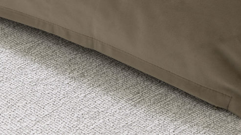 Kissenbezug /-hülle Interliving aus Stoff in Braun Interliving Kissenhülle Serie 9120 taupefarbener Samt - ca. 40 x 60 cm