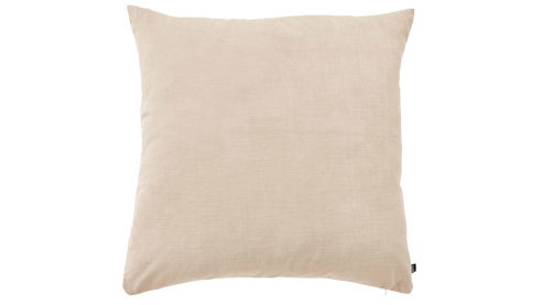 Kissenbezug /-hülle Interliving aus Stoff in Weiß Interliving Kissenhülle Serie 9120 naturfarbener Samt - ca. 45 x 45 cm