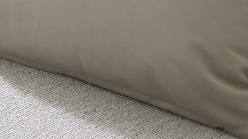 Kissenbezug /-hülle Interliving aus Stoff in Weiß Interliving Kissenhülle Serie 9120 naturfarbener Samt - ca. 45 x 45 cm