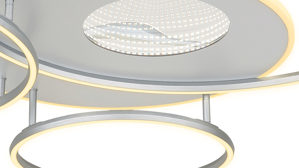 Deckenleuchte Globo lighting aus Metall in Metallfarben GLOBO LED-Deckenleuchte Invertina silberfarbenes Aluminium - Länge ca. 126 cm