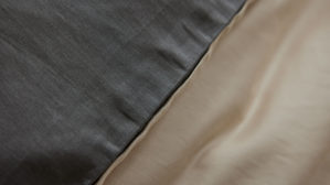 Bettwäsche-Set Interliving aus Stoff in Anthrazit Interliving Bettwäsche Serie 9128 anthrazitfarbener Baumwollsatin - ca. 155 x 220 cm