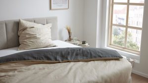 Bettwäsche-Set Interliving aus Stoff in Anthrazit Interliving Bettwäsche Serie 9128 anthrazitfarbener Baumwollsatin - ca. 155 x 220 cm