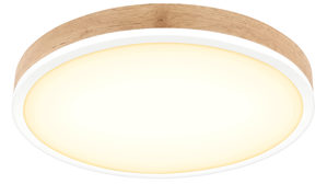 Deckenleuchte Globo lighting aus Holz in Holzfarben GLOBO Leuchten Serie Doro - Deckenleuchte Holz & Weiß – Durchmesser ca. 45 cm