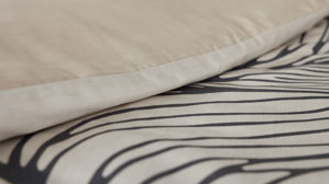 Bettwäsche-Set Interliving aus Stoff in Beige Interliving Bettwäsche Serie 9129 sandfarbener Baumwollsatin - ca. 135 x 200 cm