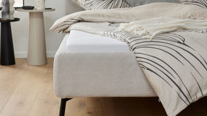 Bettwäsche-Set Interliving aus Stoff in Beige Interliving Bettwäsche Serie 9129 sandfarbener Baumwollsatin - ca. 155 x 220 cm