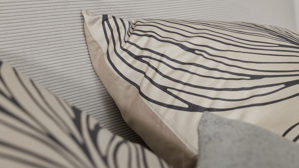 Bettwäsche-Set Interliving aus Stoff in Beige Interliving Bettwäsche Serie 9129 sandfarbener Baumwollsatin - ca. 135 x 200 cm