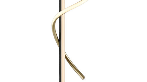 Stehleuchte Just light. (leuchtendirekt) aus Metall in Schwarz JUST LIGHT. Stehleuchte Emanda Schwarz & Gold - Höhe ca. 144 cm