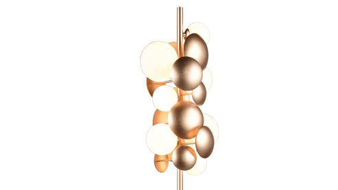 Stehleuchte Trio lighting for you aus Metall in Gold TRIO Stehleuchte Bubble Gold & Weiß – Höhe ca. 155 cm