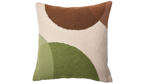 Kissenbezug /-hülle Interliving aus Stoff in Beige Interliving Kissenhülle Serie 9123 graphisch gemustertes Jacquard - ca. 45 x 45 cm