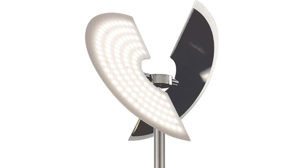 Stehleuchte Paul neuhaus aus Metall in Metallfarben Paul Neuhaus Artur - Deckenfluter stahlfarbenes Metall - Höhe ca. 181 - 200 cm