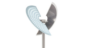 Stehleuchte Paul neuhaus aus Metall in Metallfarben Paul Neuhaus Artur - Deckenfluter stahlfarbenes Metall - Höhe ca. 181 - 200 cm