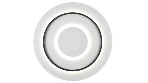 Deckenleuchte Reality leuchten aus Metall in Weiß RL Deckenlampe Jora Weiß & Schwarz - Durchmesser ca. 60 cm