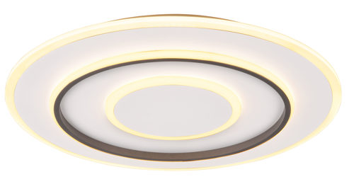 Deckenleuchte Reality leuchten aus Metall in Weiß RL Deckenlampe Jora Weiß & Schwarz - Durchmesser ca. 60 cm