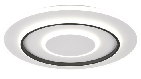 Deckenleuchte Reality leuchten aus Metall in Weiß RL Deckenlampe Jora Weiß & Schwarz - Durchmesser ca. 60 cm