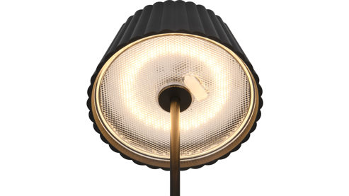 Tischleuchte Reality leuchten aus Metall in Schwarz RL Outdoor-Tischleuchte Suarez schwarzes Metall - Höhe ca. 39 cm