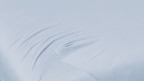 Spannbettlaken H. g. hahn haustextilien® aus Stoff in Hellblau PRIMERA Spannbettlaken himmelblauer Baumwolljersey - ca. 150 x 200 cm