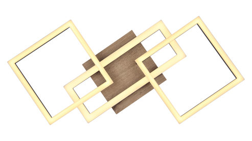 Deckenleuchte Globo lighting aus Metall in Schwarz GLOBO Deckenlampe Bossy mattschwarzes Metall - Länge ca. 70 cm