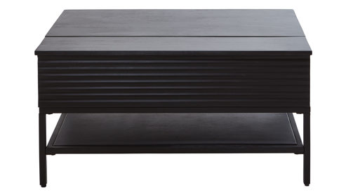 Couchtisch Gutmann factory® aus Holz in Schwarz Couchtisch Mamba schwarzes Akazienholz - ca. 90 x 65 cm