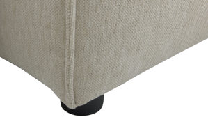 Polsterhocker Roomio® aus Stoff in Weiß Roomio® No. 4100 - XXL-Polsterhocker champagnerfarbener Bezug Cosmopolitan - ca. 80 x 80 cm