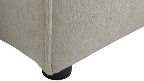 Polsterhocker Roomio® aus Stoff in Weiß Roomio® No. 4100 - XXL-Polsterhocker champagnerfarbener Bezug Cosmopolitan - ca. 80 x 80 cm