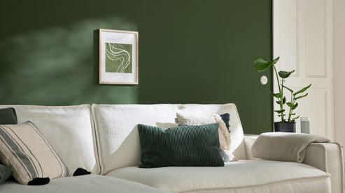 Ecksofa Roomio® aus Stoff in Weiß Roomio® No. 4102 - Ecksofa weißer Stoffbezug Loop & Metallfüße 908 MF - Stellfläche ca. 190 x 272 cm