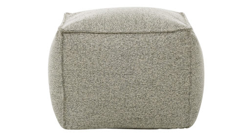 Polsterhocker Roomio® aus Stoff in Hellgrün Roomio® No. 4121 - Hocker schildkrötenfarben melierter Stoffbezug - ca. 66 x 66 cm