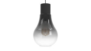 Pendelleuchte Roomio® aus Glas in Schwarz Roomio® Hängeleuchte No. 9802 schwarzes Glas - Durchmesser ca. 20 cm