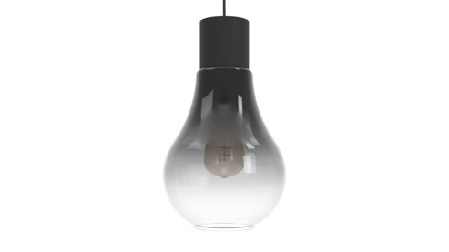 Pendelleuchte Roomio® aus Glas in Schwarz Roomio® Hängeleuchte No. 9802 schwarzes Glas - Durchmesser ca. 20 cm