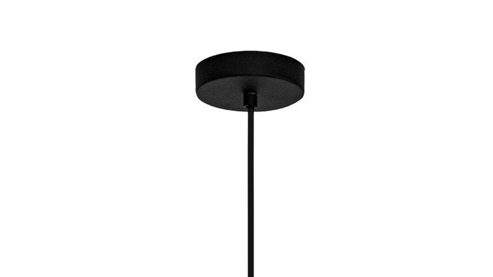 Pendelleuchte Roomio® aus Holz in Holzfarben Roomio® Hängeleuchte No. 9805 Rattan & schwarzes Metall - Durchmesser ca. 33 cm