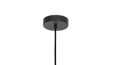 Pendelleuchte Roomio® aus Geflecht in Holzfarben Roomio® Hängeleuchte No. 9806 Bambus & schwarzes Metall - Durchmesser ca. 50 cm