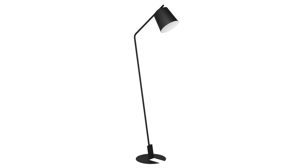 Stehleuchte Roomio® aus Karton / Papier / Pappe in Schwarz Roomio® Stehlampe No. 9810 schwarzes Metall - Höhe ca. 161  cm