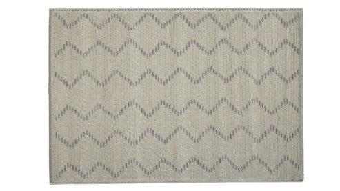 Webteppich Roomio® aus Kunstfaser in Beige Roomio® Teppich No. 8301 cremefarbenes Grafikmuster - ca. 133 x 190 cm