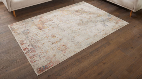Webteppich Roomio® aus Kunstfaser in Beige Roomio® Teppich No. 8305 sandfarben gemustert - ca. 200 x 285 cm